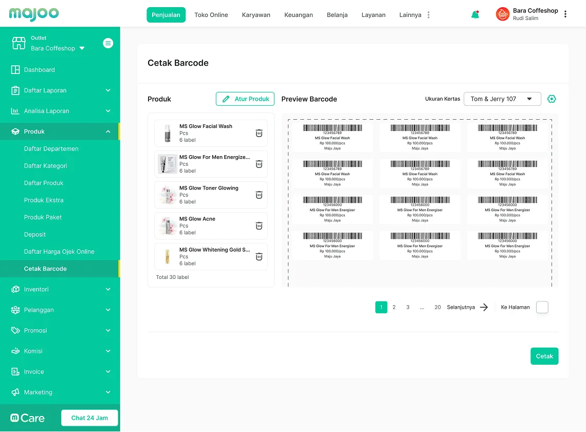 Integrasi dengan Sistem Majoo