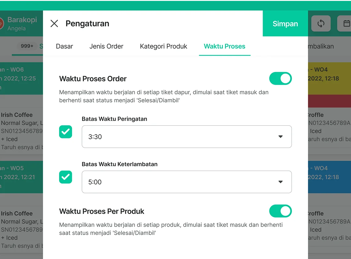 Pembaruan Status Pesanan