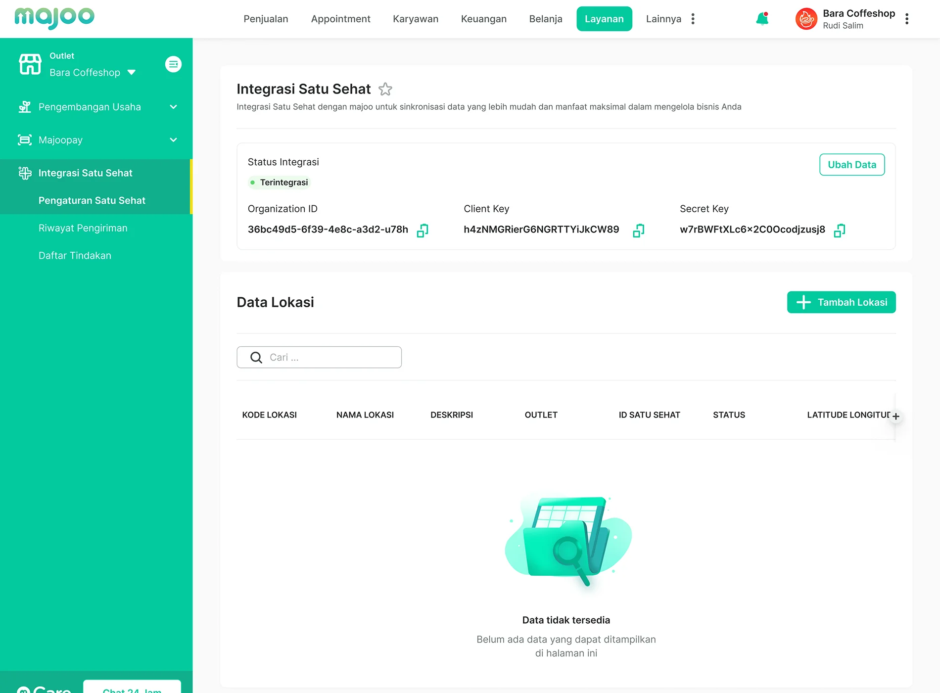 Integrasi Data Pelanggan dan Tenaga Kesehatan